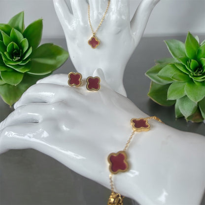 SET TREBOLES : VERDES / BLANCOS / ROJOS Y NEGROS