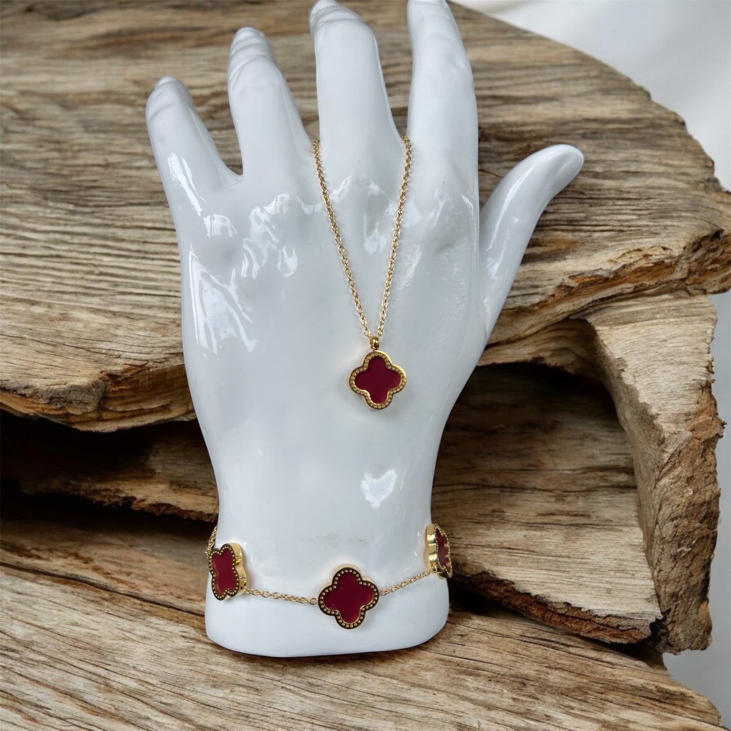 SET TREBOLES : VERDES / BLANCOS / ROJOS Y NEGROS