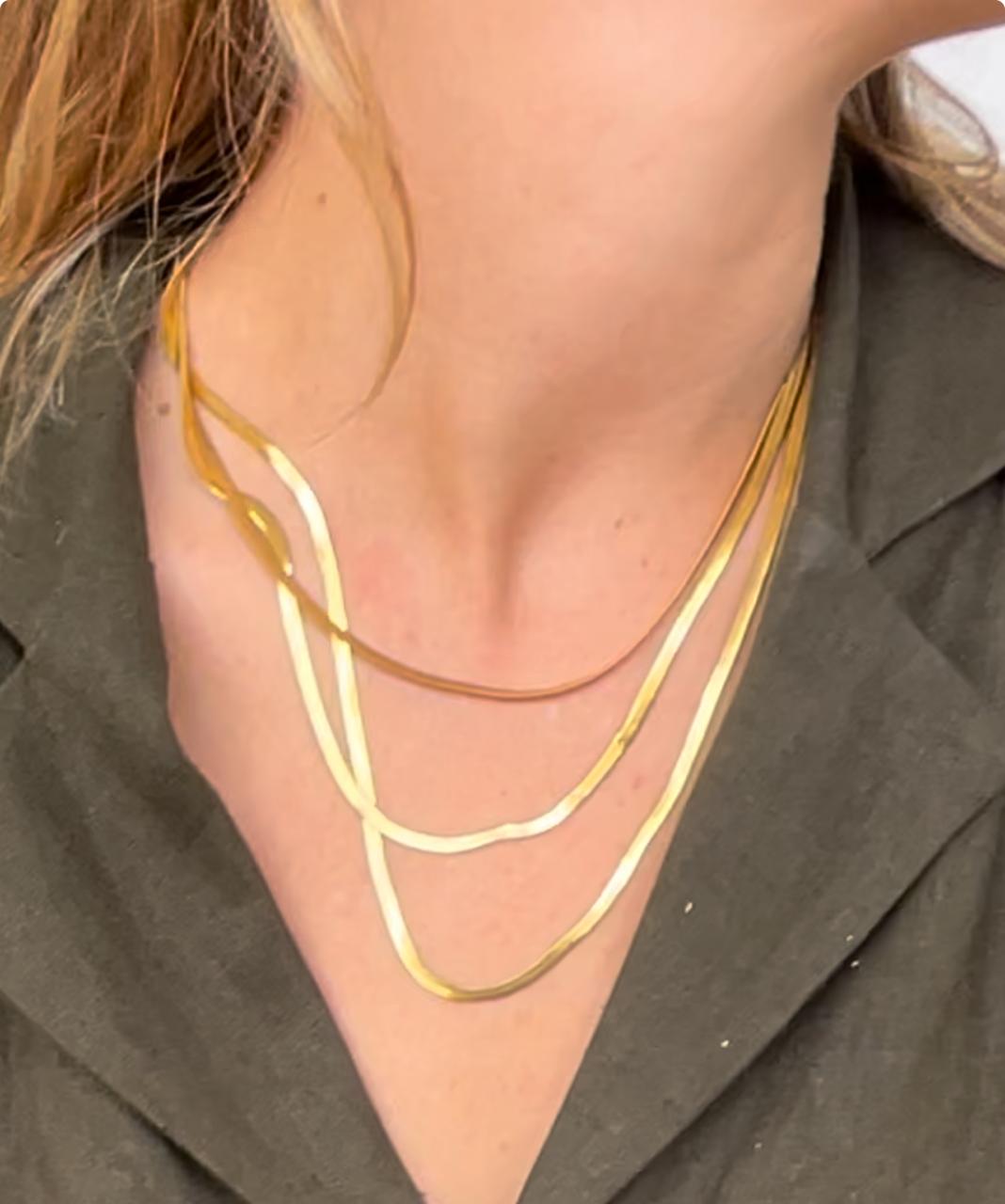 CADENA SERPIENTE TRIPLE