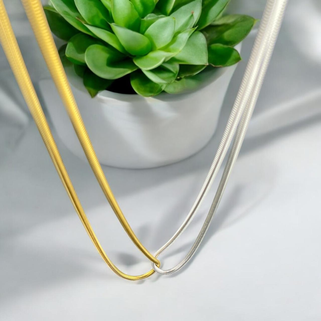 COLLAR DUO ORO / PLATA