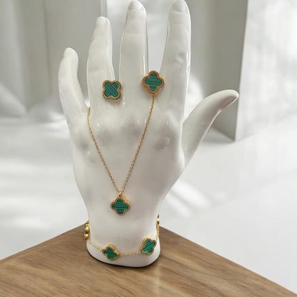 SET TREBOLES : VERDES / BLANCOS / ROJOS Y NEGROS