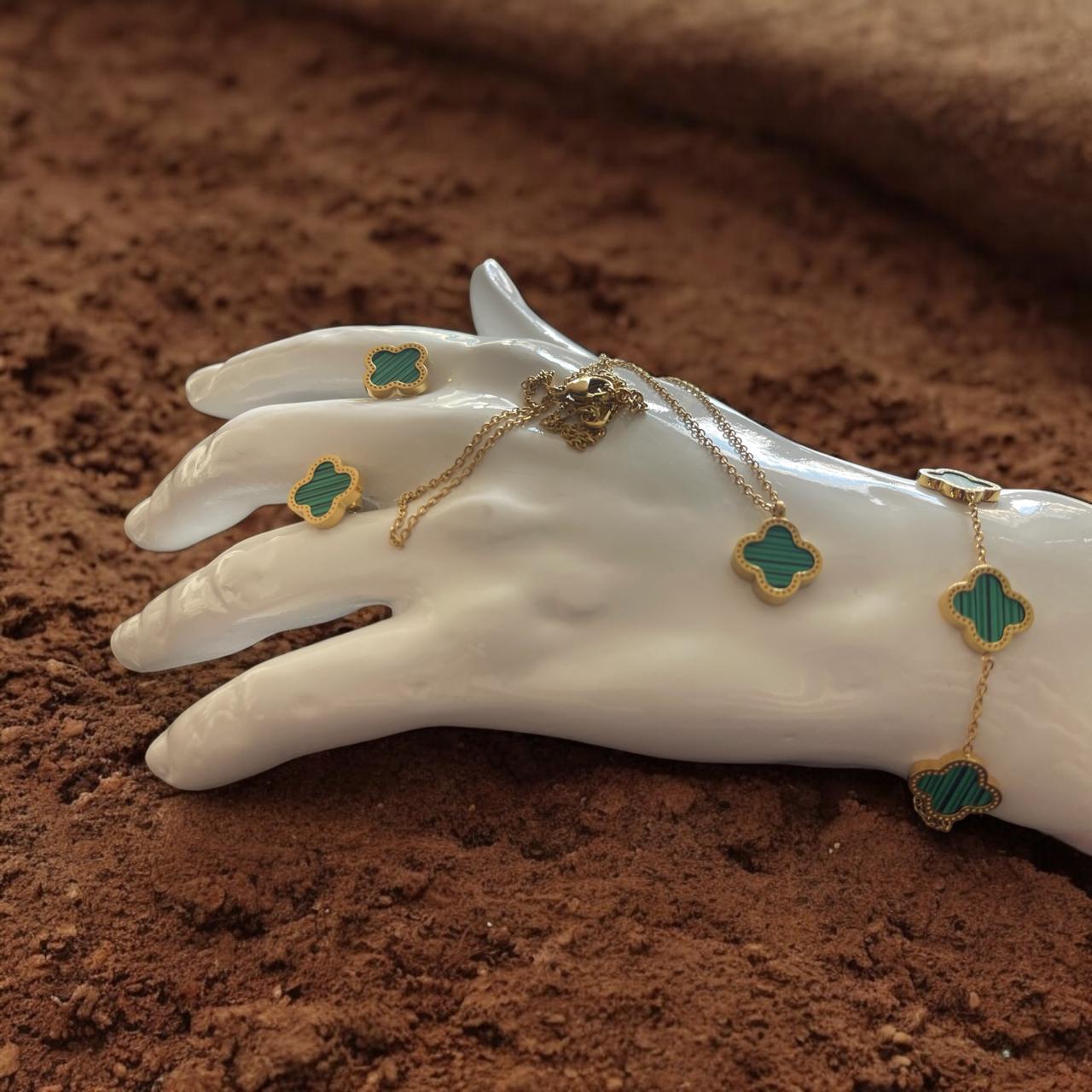 SET TREBOLES : VERDES / BLANCOS / ROJOS Y NEGROS